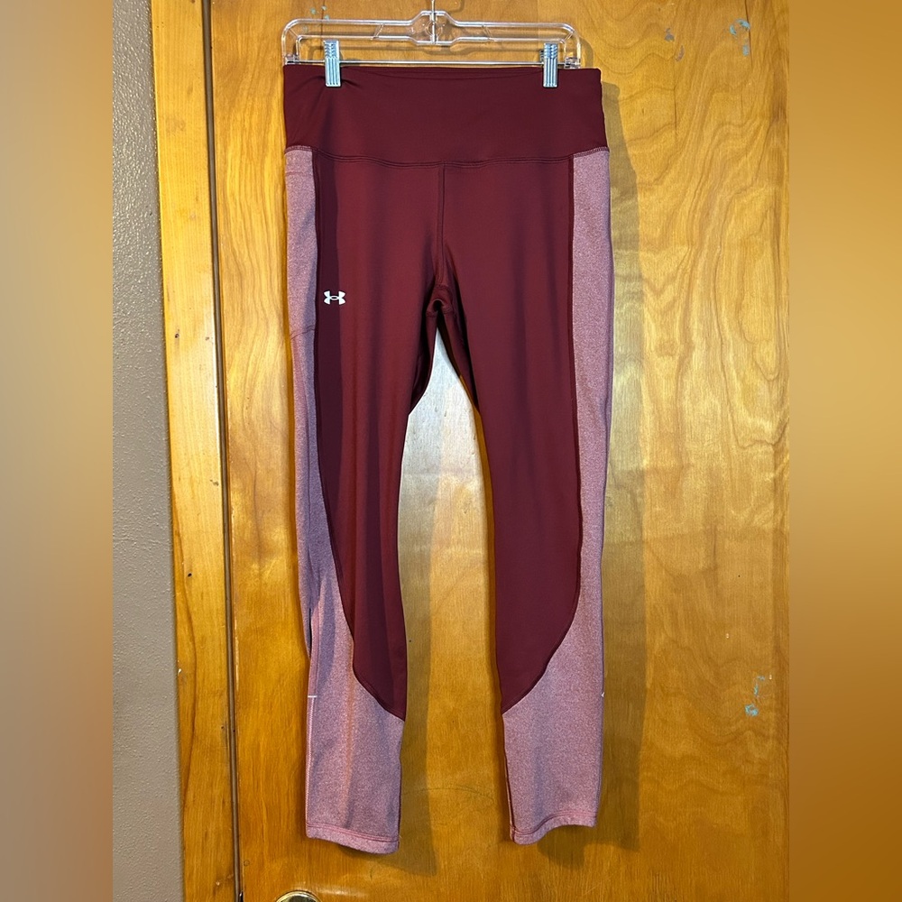 Under Armour Burgundy and Pink Leggings
